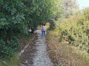 Mindfulness Teacher in Cyprus walking in nature